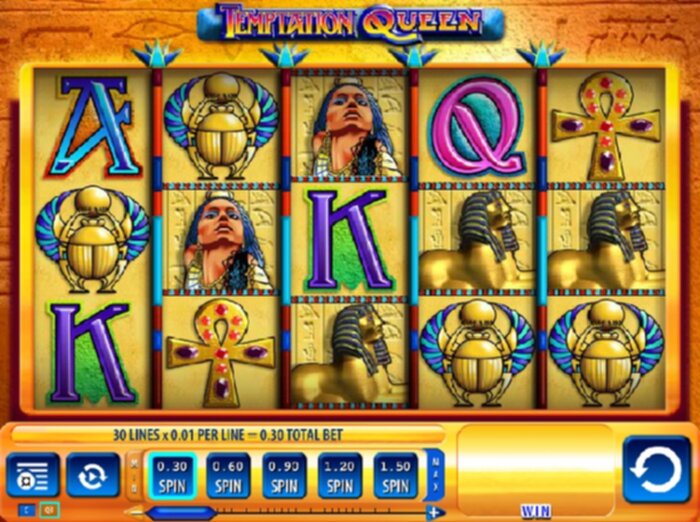 Screenshot of Temptation Queen 5-reel slots