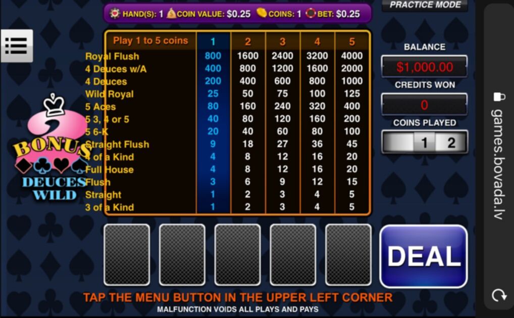 mobile video poker