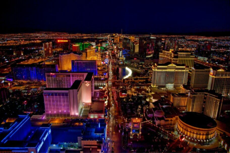 casino skyline at night