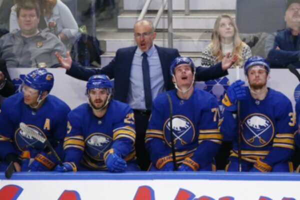 Sabres Hockey team bench