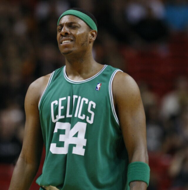 Paul Pierce playing for the boston celtics