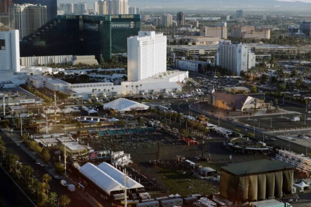 Aerial view of the Las Vegas Strip